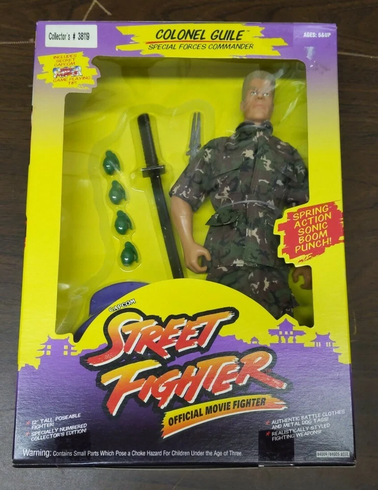 Hasbro Capcom Street Fighter 1993 película coronel Guile 12"" figura caja GI Joe nuevo Foto 1 de 1