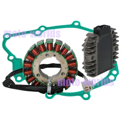 ESTATOR BOBINA MAGNÉTICA + REGULADOR DE VOLTAJE + JUNTA para Yamaha FZ6 FZ6N FZ6S 2004-2009 Foto 1 de 4