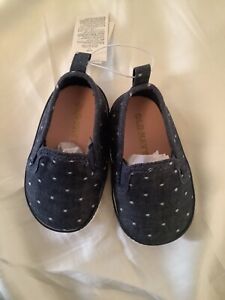 Old navy baby polka dot shoes blue 3-6 months nwt