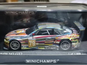 BMW M3 GT-R "Art Car Jeff Koons" HOME-MADE MODEL BASED ON MINICHAMPS 1/43 - Foto 1 di 7