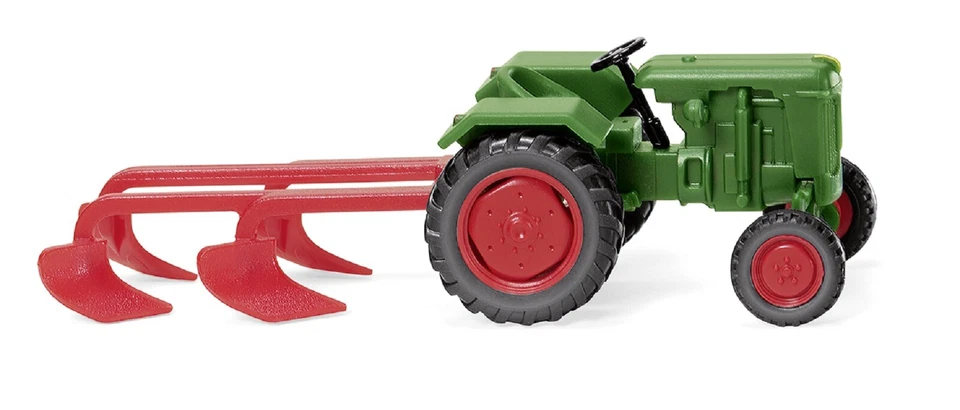 Wiking 039802 Normag Faktor I mit Pflug - laubgrün 1:87 NEU OVP-- - Bild 1 von 1
