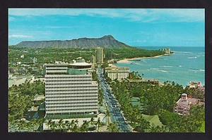 vintage over view Top of Waikiki revolving restaurant Honolulu Hawaii postcard - Picture 1 of 2