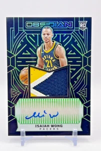2023-24 Panini Obsidian Isaiah Wong #227 RC GREEN RPA 14/25 Indiana Pacers - Bild 1 von 2