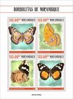 Mozambique 2021 MNH Butterflies Stamps Speckled Lilac Nymph Butterfly 4v M/S