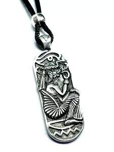 Colgante de fertilidad egipcia Diosa Ojo de Horus Vitalidad Collar de cordón ... - Imagen 1 de 12