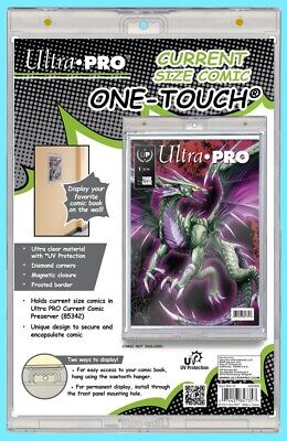 ULTRA PRO ONE TOUCH MAGNETIC CURRENT SIZE COMIC BOOK Holder Storage Display Case • 31.80£