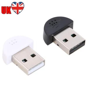 Portable Mini USB Microphone MIC Audio Adapter Direct Connect for PC - Afbeelding 1 van 18