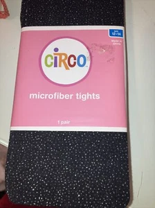 New Girl’s Target Circo 12-14 Black Sparkly Tights, 73-95 Lbs & 56”-60” - Picture 1 of 10