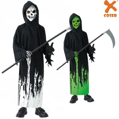 Xcoser Niños Parca Disfraz Juegos con disfraces Niños Disfraces de Halloween Brillan en la Oscuridad Foto 1 de 4