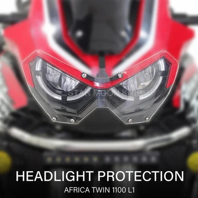 Clear Headlight Guard Protector Cover For Honda CRF1100L Africa Twin 2020 2021- - Image 1 of 4