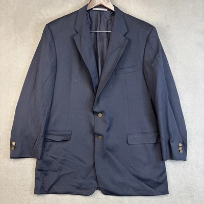 Blazer de lana de cachemir Hickey-Freeman 48L abrigo deportivo azul marino con botones dorados Foto 1 de 4
