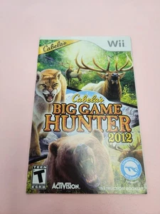 (Manual Only) Cabela's Big Game Hunter 2012 - Nintendo Wii - Picture 1 of 2