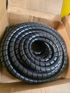 Pro-Tec-To Products 93100 Black HDPE Spiral Hose Wrap, 1 in ID. 100Ft -#8 & #10 - Picture 1 of 3