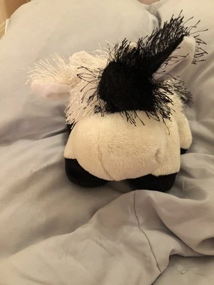 Ganz Webkinz Cow HM003 Plush Stuffed Animal No Code Tag Black White NEW - Image 1 of 4
