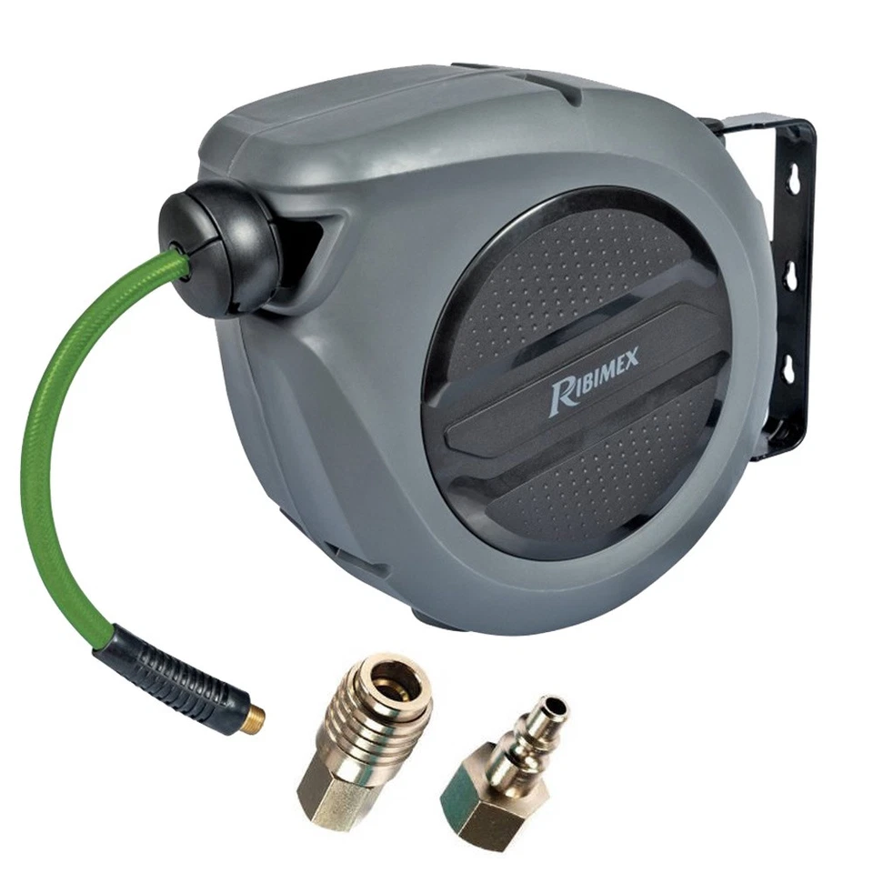 Avvolgitubo aria compressa automatico 9 metri mt m prolunga tubo compressore - Immagine 1 di 1