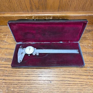 Mitutoyo 6" Dial Caliper No 505-626 Japan .001" Inches Cm Centimeters With Case - Picture 1 of 6