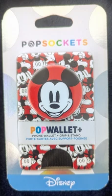 PopSockets Popwallet Plus Disney Mickey Mouse CC ID Holder Pop Wallet Pop Socket - Image 1 of 3