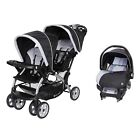 Baby Trend Sit N Stand Travel Double Baby Stroller and Car Seat Combo - Stormy