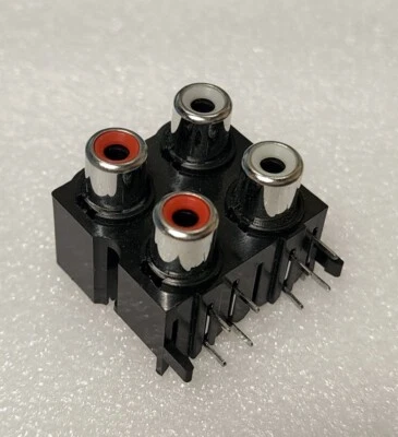 Vestax RCA Jack Block - 4 RCA 8 solder pin type, VMC, PMC and PCV mixers