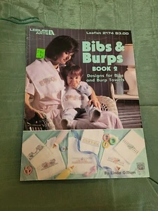 BIBS & BURPS TOWELS BOOK 2 CHICKS ELEPHANT CROSS STITCH PATTERN FREE SHIPPING - Imagen 1 de 2