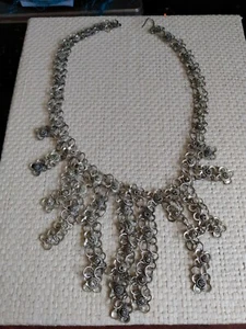 vintage Indian or Egyptian white metal necklace - Picture 1 of 12