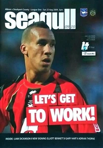 Brighton & Hove Albion v Stockport County 22/08/2009 Coca Cola Lge 1 NEW V. RARE - Picture 1 of 1