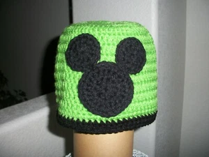 BOYS OR GIRLS HAND CROCHET MICKEY MOUSE HAT...SIZE YOUTH.. NEW !!! - Picture 1 of 1