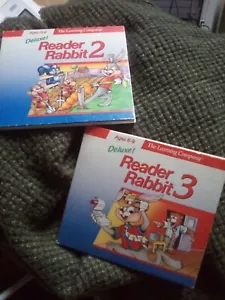 Reader Rabbit 2&3 Deluxe Reading CDROM PC Learning Company RARE 1997 - Picture 1 of 3