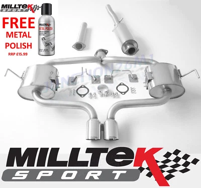 Sistema de escape Milltek Mini Cooper S R53 acero inoxidable gato respaldo resonado MK1 02-06 - Imagen 1 de 4