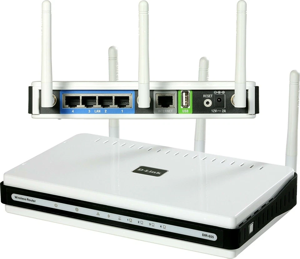 D-LINK WIRELESS 2.4 GHz BROADBAND ROUTER DIR-655 GOOD - Image 1 of 1