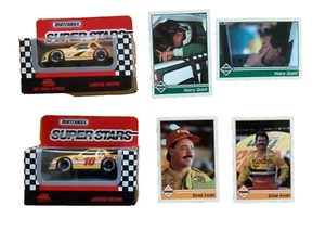 Matchbox Superstars Mac Tools #7 Harry Gant & #10 Ernie Irvan 1:64 + 4 Cards - Picture 1 of 11