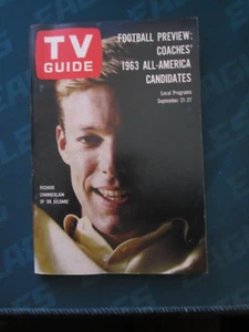 TV Guide September 1963 Chamberlain Dr. Kildare Washington Baltimore Edition - Picture 1 of 1