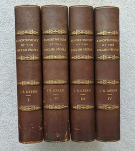 A Short History of the English People Illustrated Edition 4 Vols 1895, 1898 - Imagen 1 de 9