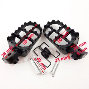 Footrest Foot Pegs For Pit Dirt Motor Bike Honda XR50R CRF50 CRF70 CRF80 CRF100F - Picture 1 of 6
