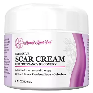Stretch Mark Scar Cream 4oz Maternity Skin Care with Shea Butter Vitamin E - Picture 1 of 11