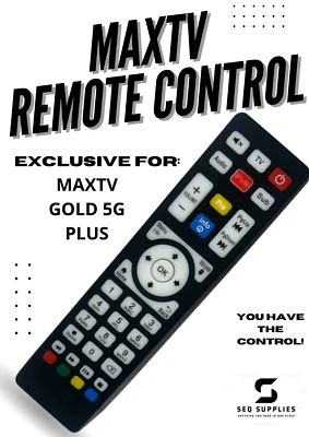 MAXTV REMOTE CONTROL EXCLUSIVELY FOR MAXTV GOLD 5G PLUS  - Image 1 of 2