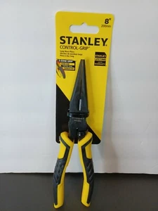 Stanley 8" Long Nose Pliers 3-Zone Grip - Free Shipping! - Picture 1 of 7