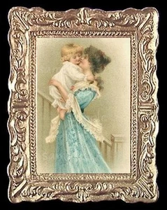 Cuadro miniatura de casa de muñecas de amor de una madre - Imagen 1 de 1