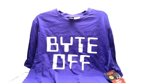 Camiseta gráfica púrpura Byte Off Stranger Things talla: S/M hasta talla 42 - Imagen 1 de 2
