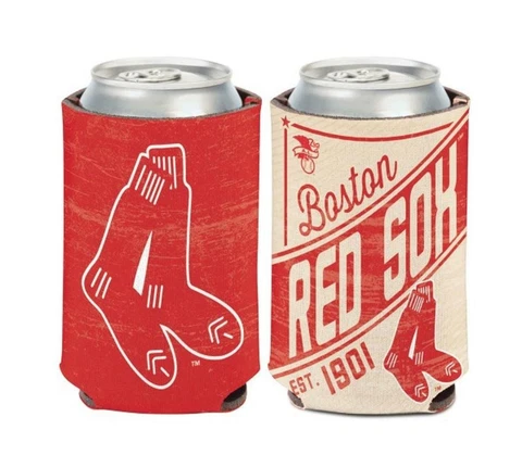 Boston Red Sox Vintage Design MLB Can Cooler 12oz Collapsible Koozie Cover