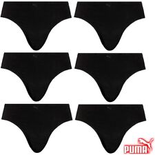 Puma Damen Slip Nahtlos (2/4/6 Pack) Sport Unterwäsche Fitness schwarz S M L XL