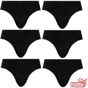 2er 4er 6er Pack ♥PUMA Damen Slip Nahtlos Sport Unterwäsche schwarz S M L XL XXL - Picture 1 of 6