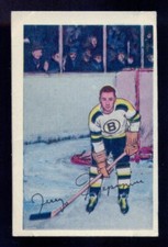 1952-53 PARKHURST HOCKEY #73 Jerry Toppazzini Rookie EX+ BOSTON BRUINS RC Card