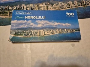 PANORAMIC ALOHA HONOLULU PUZZLE OVER 700 PIECES COMPLETE - Picture 1 of 2