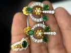 Emerald Jewelery Set with Diamond and 18k Gold