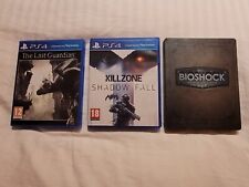 Bioshock Steelbook + The Last Guardian + Killzone Playstation 4 - TBE FR