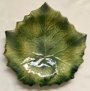 NEVER USED Williams-Sonoma 10 1/2” green Leaf Plate Italy! - Picture 1 of 4