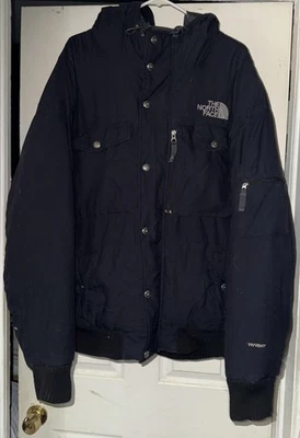 North Face куртка мужская XL черный HyVent с капюшоном Bomber изолированный зимнее пальто - Изображение 1 из 3
