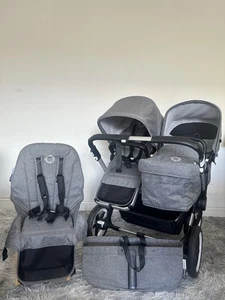 Bugaboo Donkey 3 Duo Double Pushchair - Grey Melange - Picture 1 of 24