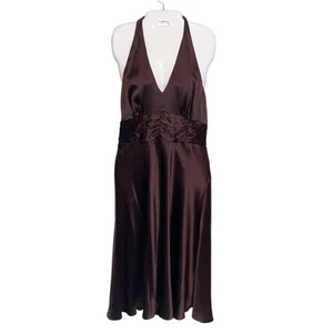 Ann Taylor Loft Kleid Damen Größe 10 Seide Satin Whimsigoth Fee Urlaub Party - Bild 1 von 11